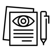 Privacy policy icon outline vector. Personal data vector