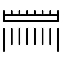 Barcode scanning icon outline vector. Scan code vector