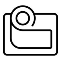 Concentration way icon outline vector. Career balance vector