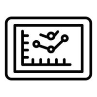 Purchasing graphic icon, outline style vector