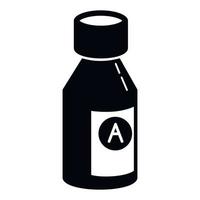 Syrup bottle icon, simple style vector