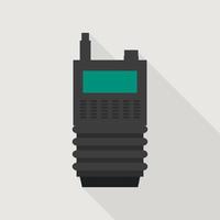 Walkie talkie icon, flat style vector