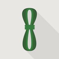 Hiking rope icon, flat style vector