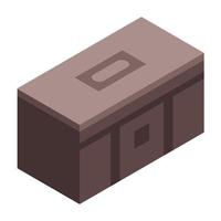 icono de caja de herramientas, estilo isométrico vector