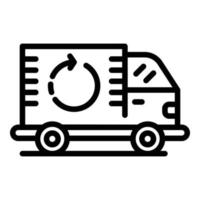 After sales service icon, outline style vector