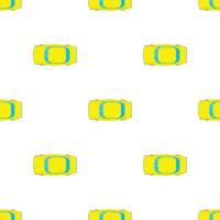 Yellow car top view pattern seamless vector