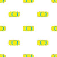 Yellow car top view pattern seamless vector