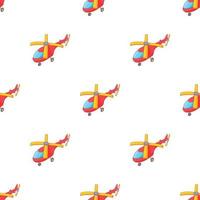 Red helicopter pattern seamless vector