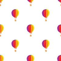 Colorful air balloon pattern seamless vector