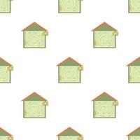 Ventilated home pattern seamless vector