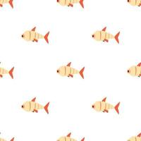 Robot fish pattern seamless vector