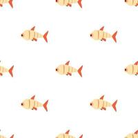 Robot fish pattern seamless vector