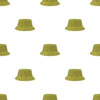 Camp hat pattern seamless vector