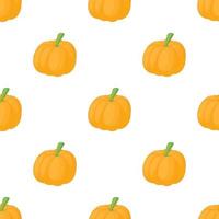 Pumpkin pattern seamless vector