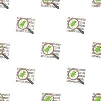 Zoom on a malicious binary code pattern seamless vector