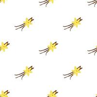 Vanilla pattern seamless vector