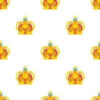 Crown pattern seamless vector