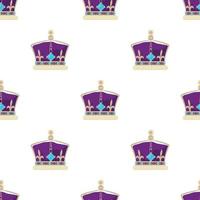 Crown of the King pattern seamless vector