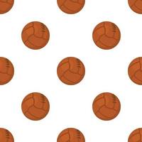 Old volleyball ball pattern seamless vector