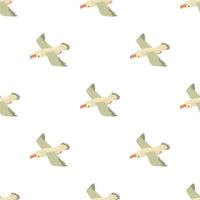 Gull pattern seamless vector