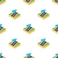 Pointer on road map pattern seamless vector
