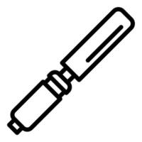 Craft chisel icon, outline style vector