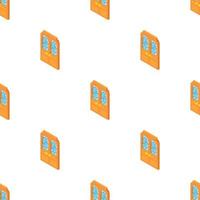 Door with lattice pattern pattern seamless vector