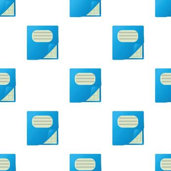 patrón de cuaderno vector sin costura