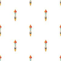 Rocket pattern seamless vector