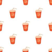 Soda pattern seamless vector