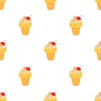 Icecream pattern seamless vector