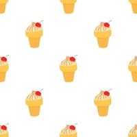 Icecream pattern seamless vector