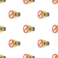 Sound off pattern seamless vector