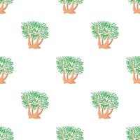 Tree pattern seamless vector