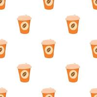 Coffe pattern seamless vector