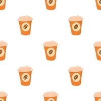 Coffe pattern seamless vector