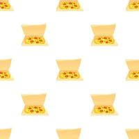 Pizza pattern seamless vector