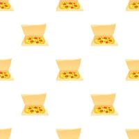 Pizza pattern seamless vector