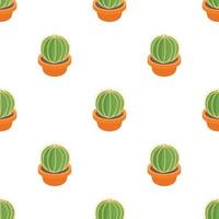 ball cactus pattern seamless vector