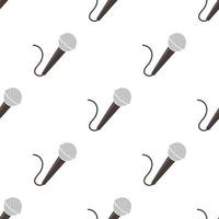 Microphone pattern seamless vector