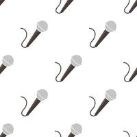 Microphone pattern seamless vector