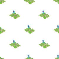 GPS sign on map pattern seamless vector