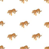 Tiger pattern seamless vector