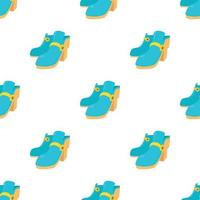 Two boots pattern seamless vector