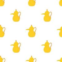 Teapot pattern seamless vector