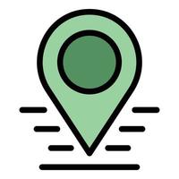 Adaptation location icon color outline vector