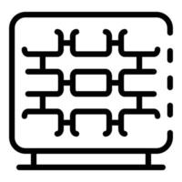 Radio engineer device repair icon, outline style vector