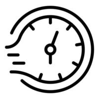 Time of delivery icon, outline style vector