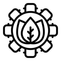 Smart agronomist system icon, outline style vector