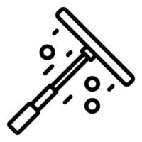 Croupier tool icon, outline style vector